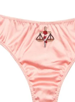 Fleur Du Mal Libra Zodiac Thong