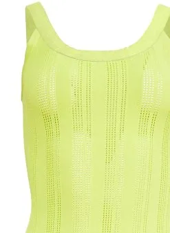 Fleur Du Mal Pointelle Dress -Lingerie Store limepunchdressflat2