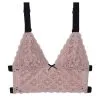 Fleur Du Mal Crochet Lace Longline Triangle Bra
