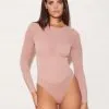 Fleur Du Mal Le Body Long Sleeve Control Bodysuit
