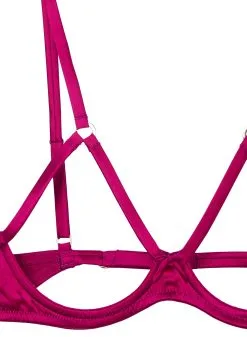 Fleur Du Mal Luxe Ouvert Bra -Lingerie Store magentaluxeouvertflat2