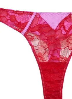 Fleur Du Mal Magnolia Lace Thong -Lingerie Store magnoliathongflat2
