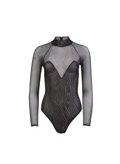 Fleur Du Mal Mesh Long Sleeve Bodysuit 14 Fleur Du Mal Mesh Long Sleeve Bodysuit -Lingerie Store meshbodysuitflat1
