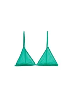 Fleur Du Mal Mesh Triangle Bralette -Lingerie Store meshbraletteflat1