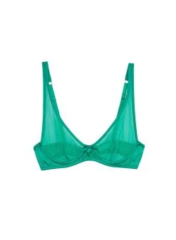 Fleur Du Mal Fuller Cup Mesh Demi Bra