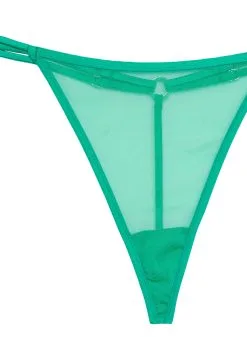 Fleur Du Mal Mesh Thong -Lingerie Store meshthongflat2
