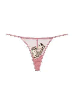 Fleur Du Mal Big Spender Embroidery V String 13 Fleur Du Mal Big Spender Embroidery V String -Lingerie Store moneyvstringflat1