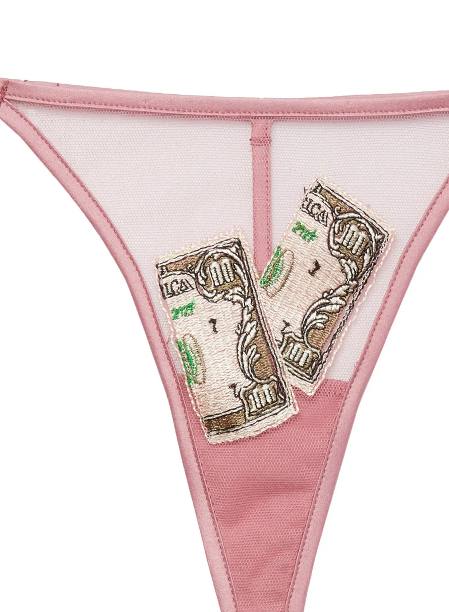 Fleur Du Mal Big Spender Embroidery V String 8 Fleur Du Mal Big Spender Embroidery V String - Image 8