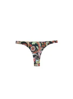 Fleur Du Mal High Leg Bikini Bottom -Lingerie Store paisleybikinibottomflat2