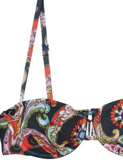 Fleur Du Mal Balconette Bikini Top -Lingerie Store paisleybikinitopflat2