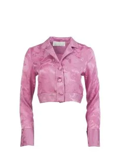 Fleur Du Mal Paisley Jacquard Cropped Top -Lingerie Store paisleyjacquardtopflat1