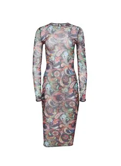 Fleur Du Mal Paisley Mesh Dress -Lingerie Store paisleymeshdressflat1