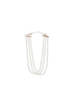 Fleur Du Mal Pearl Choker -Lingerie Store pearlchokerflat1