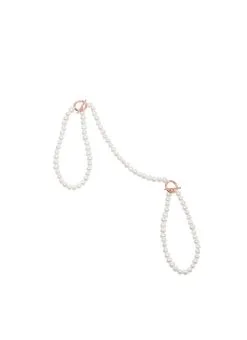 Fleur Du Mal Pearl Handcuffs -Lingerie Store pearlcuffflat1