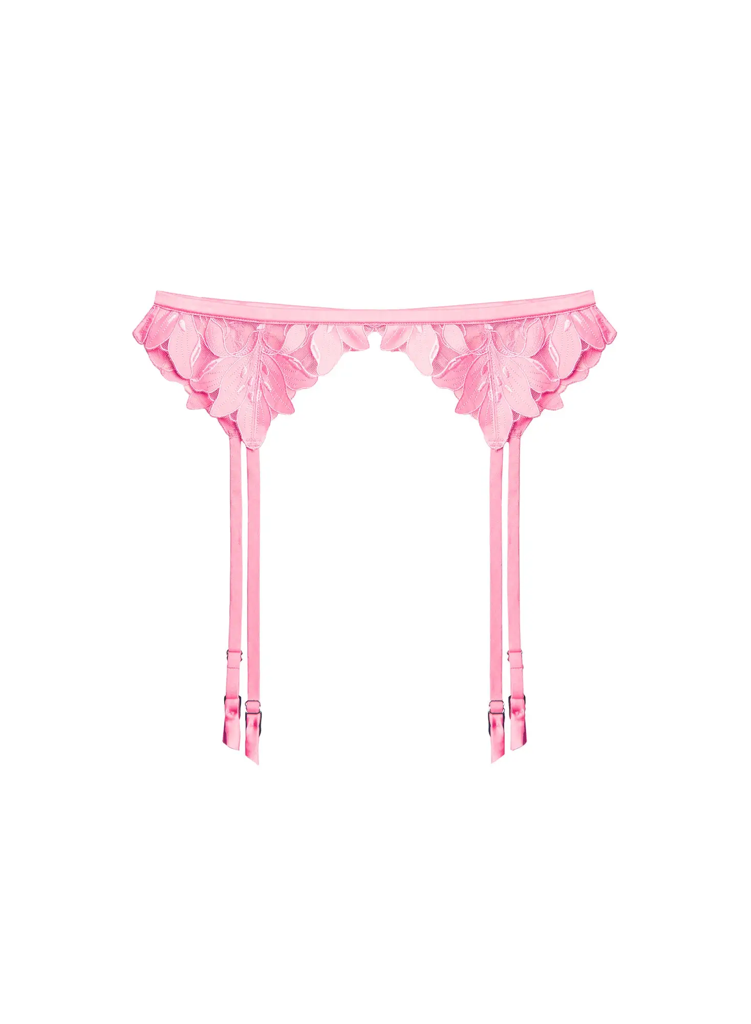 Fleur Du Mal Lily Embroidery Garter Belt 2 Fleur Du Mal Lily Embroidery Garter Belt - Image 2