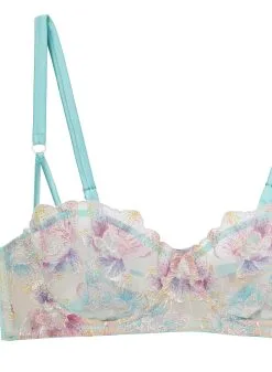 Fleur Du Mal Pixie Embroidery Balconette Bra -Lingerie Store pixiebraflat2
