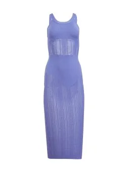 Fleur Du Mal Linear Pointelle Knit Dress -Lingerie Store pointelledressflat1