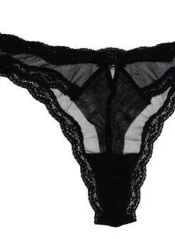 Fleur Du Mal Sheer Tulle Thong -Lingerie Store py0067 0100 1