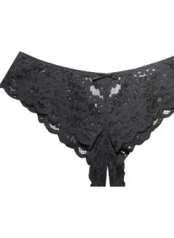 Fleur Du Mal Charlotte Crotchless Panty -Lingerie Store py0124 0100 2