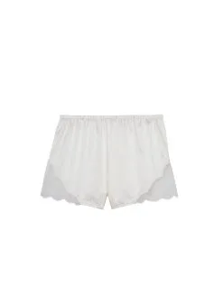 Fleur Du Mal Rose Lace Short -Lingerie Store roselaceshortflat1