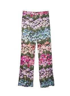 Fleur Du Mal Rose Stripe Pant -Lingerie Store rosepantflat1