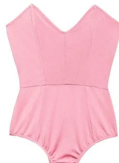 Fleur Du Mal Strapless V-Neck One Piece -Lingerie Store rosewoodonepieceflat2