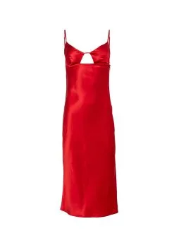 Fleur Du Mal Eco Luxe Keyhole Slip Dress -Lingerie Store rougeslipflat1 a80f1aa3 3e93 4042 8815 1ab2d7d35316
