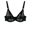 Fleur Du Mal Fuller Cup Sheer Tulle Demi Bra