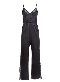 Fleur Du Mal Silk And Lace Jumpsuit -Lingerie Store silkjumpsuitflat1