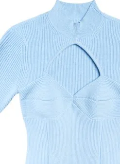 Fleur Du Mal Short Sleeve Corset Knit Top -Lingerie Store ssknittopflat2