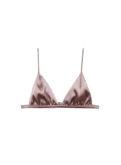 Fleur Du Mal Luxe Triangle Bra -Lingerie Store tanluxetriangleflat1