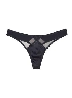 Fleur Du Mal Top Stitch Thong