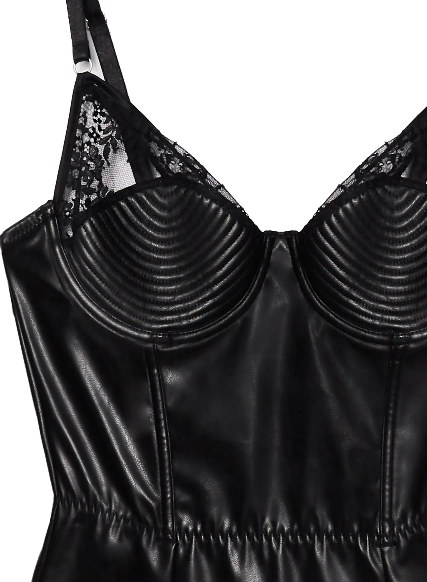 Fleur Du Mal Vegan Leather Bebe Bodysuit 7 Fleur Du Mal Vegan Leather Bebe Bodysuit - Image 7
