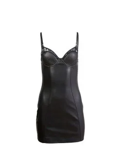 Fleur Du Mal Vegan Leather Bebe Slip Dress 14 Fleur Du Mal Vegan Leather Bebe Slip Dress -Lingerie Store veganleatherbebedressflat1