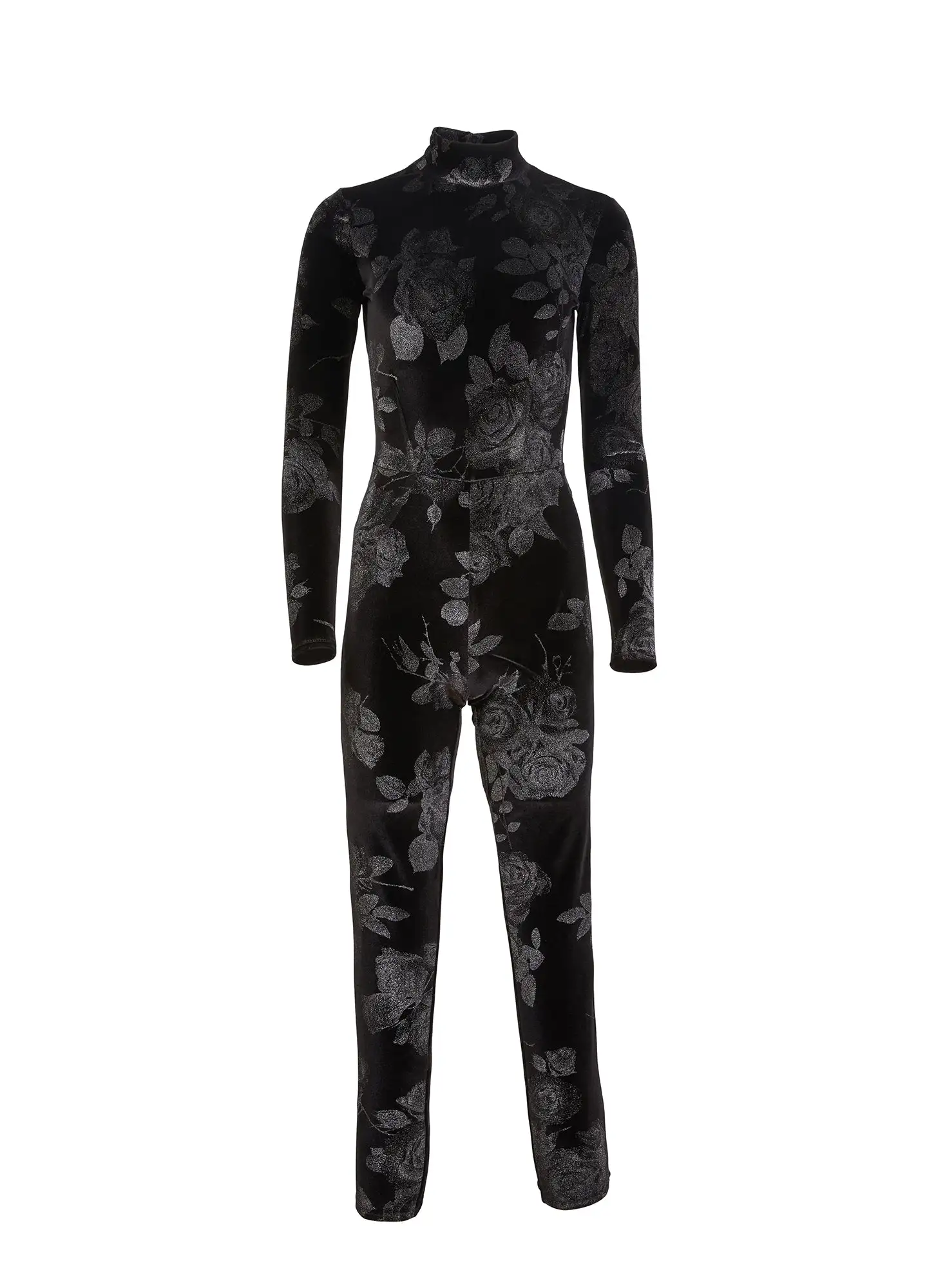 Fleur Du Mal Rose Velvet Catsuit 6 Fleur Du Mal Rose Velvet Catsuit - Image 6