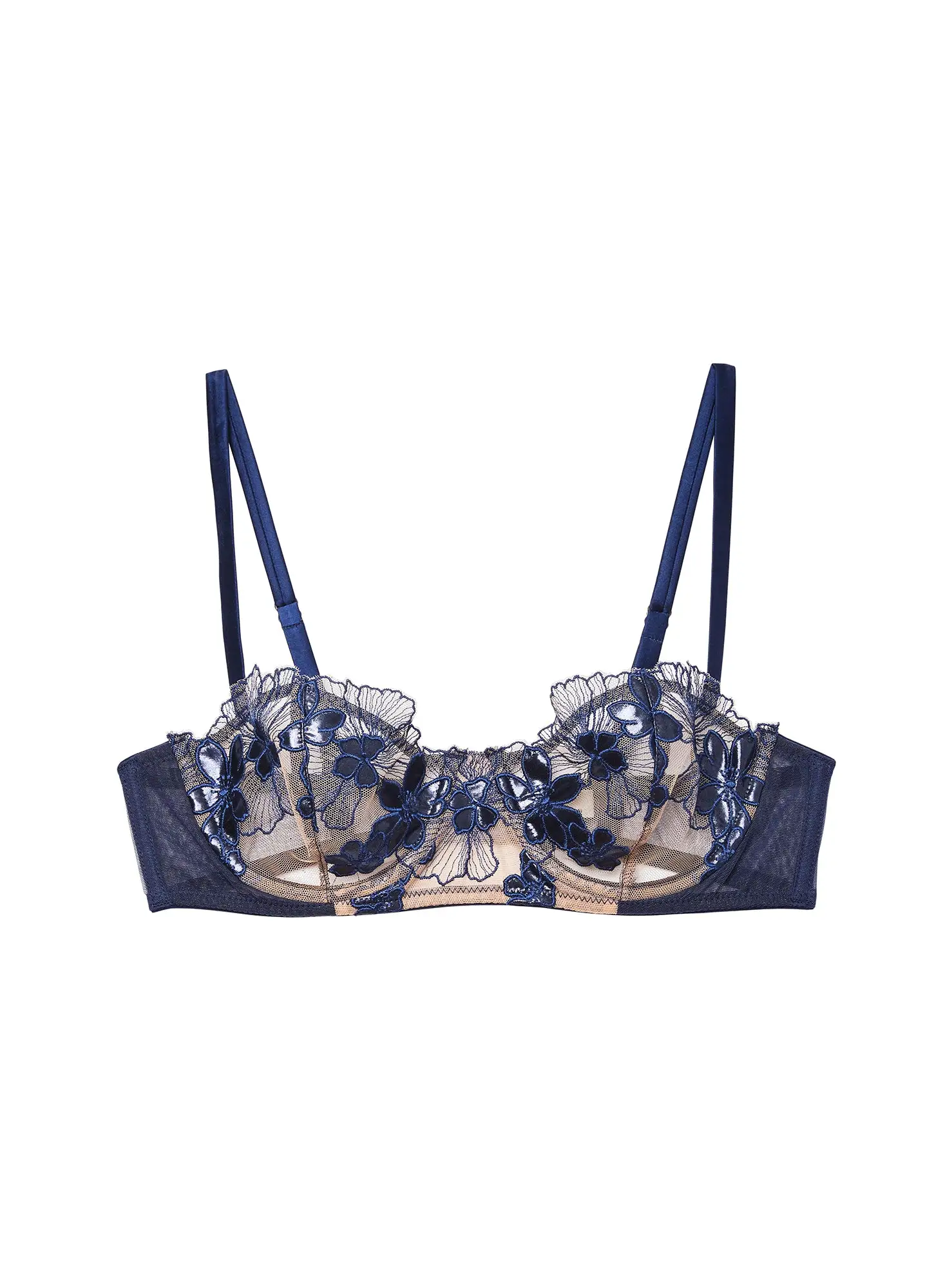 Fleur Du Mal Violet Balconette Bra 2 Fleur Du Mal Violet Balconette Bra - Image 2