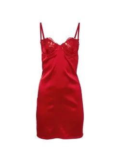 Fleur Du Mal Violet Cupped Slip Dress -Lingerie Store violetcuppedslipflat1