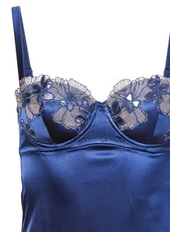 Fleur Du Mal Violet Cupped Slip Dress -Lingerie Store violetslipflat2